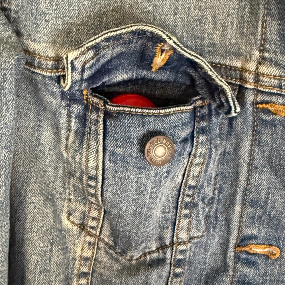 Old Navy Light Blue Jean Jacket - Picture 3 of 7